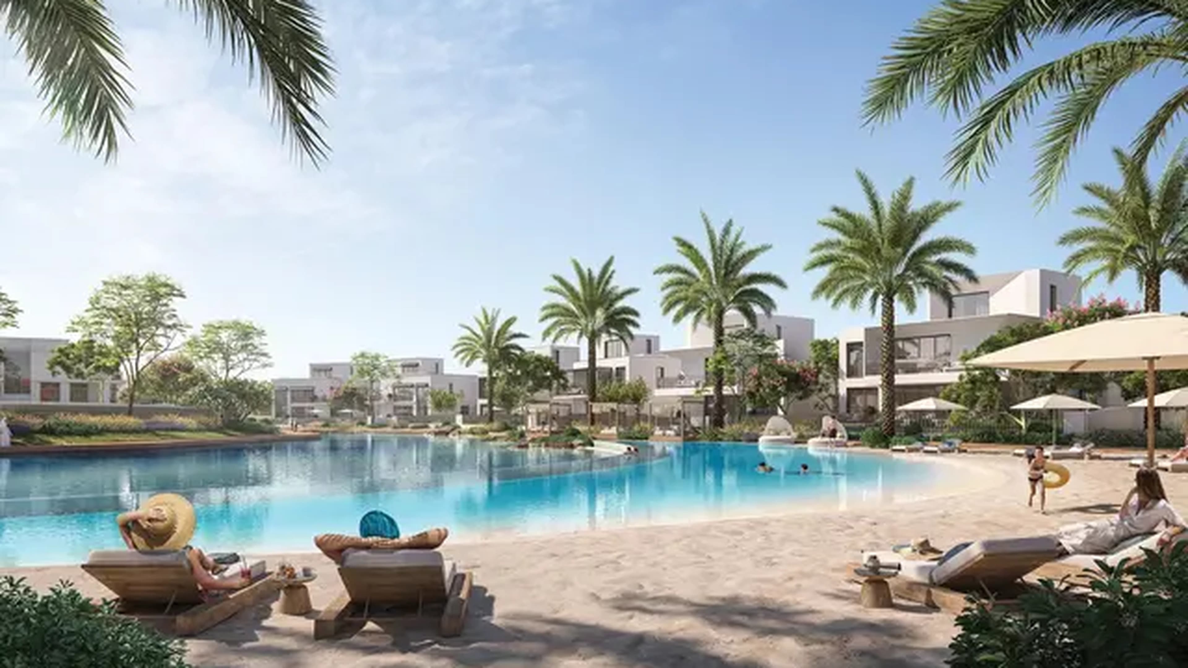 Address Villas Tierra lagoon community pool and beach