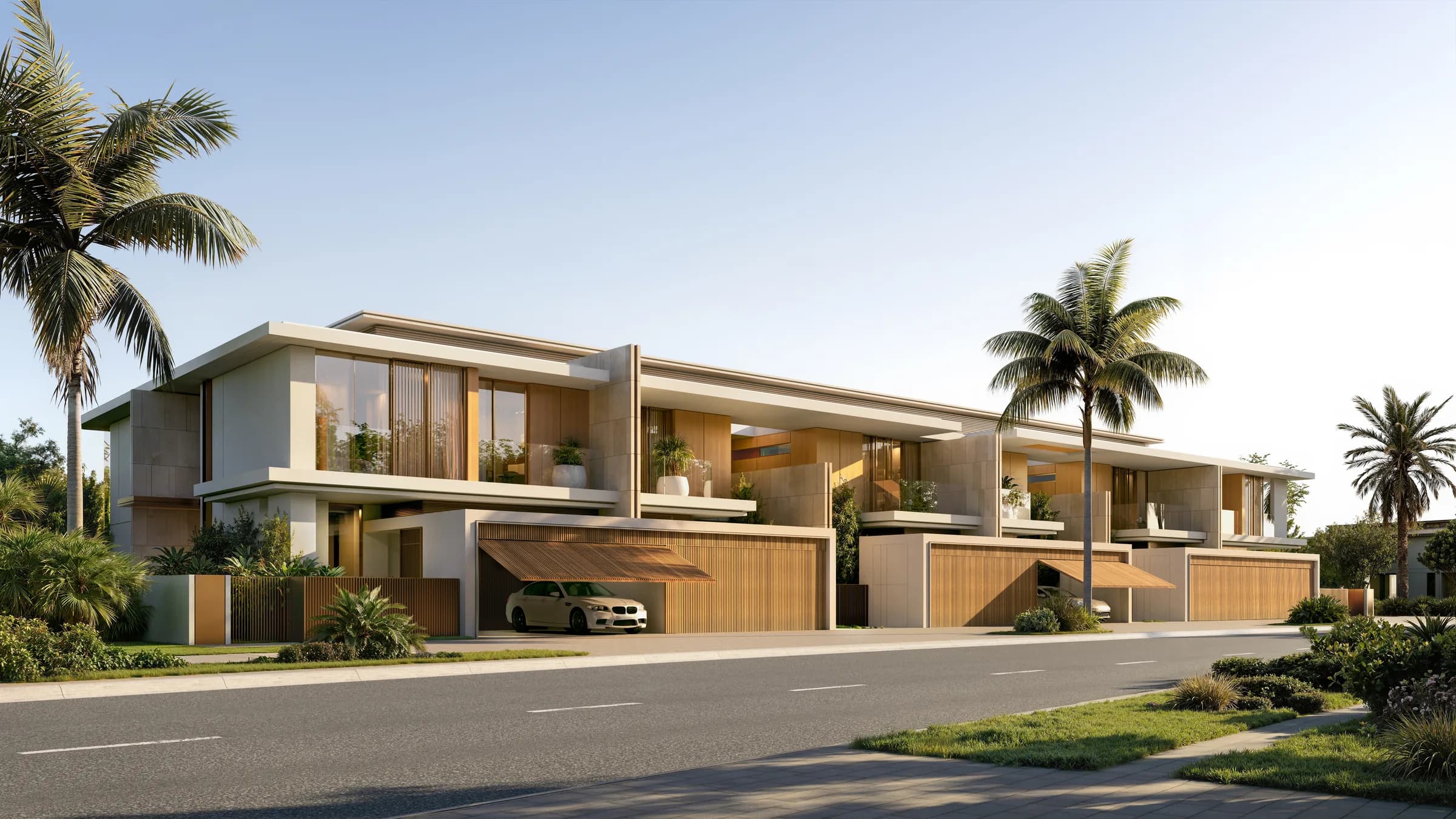 3 bedroom townhouse exterior at Bay Estate, Island E, Dubai Islands by Nakheel