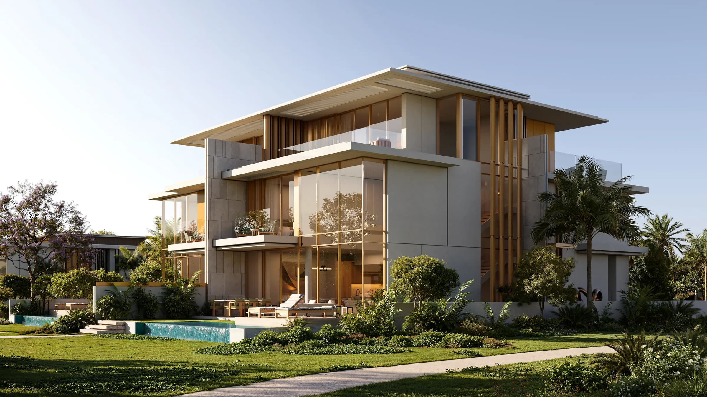 Attached villa plus terrace view at Bay Estate, Island E, Dubai Islands by Nakheel