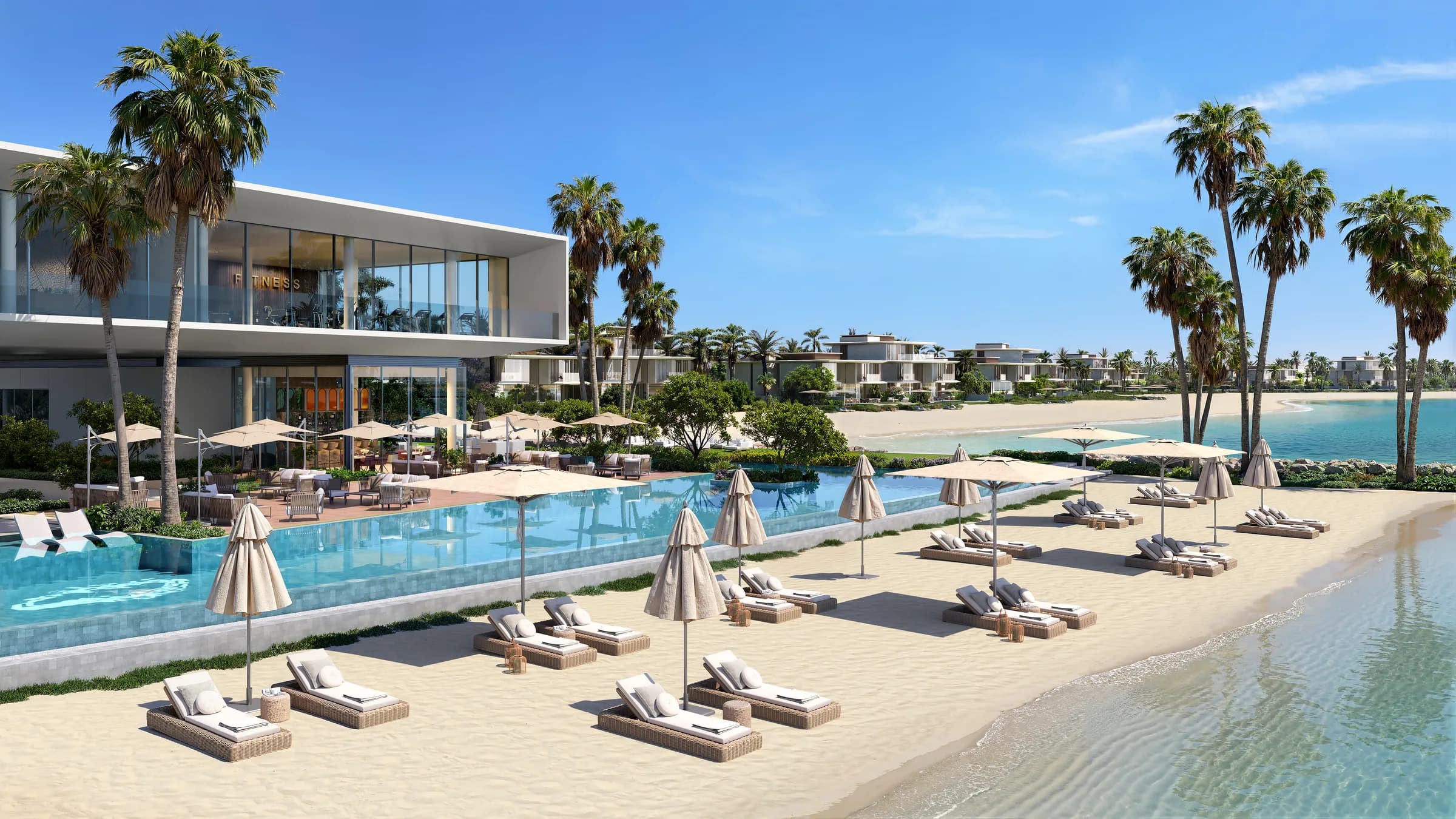 Beach villa plot setting beside the beach club at Bay Estate, Island E, Dubai Islands by Nakheel