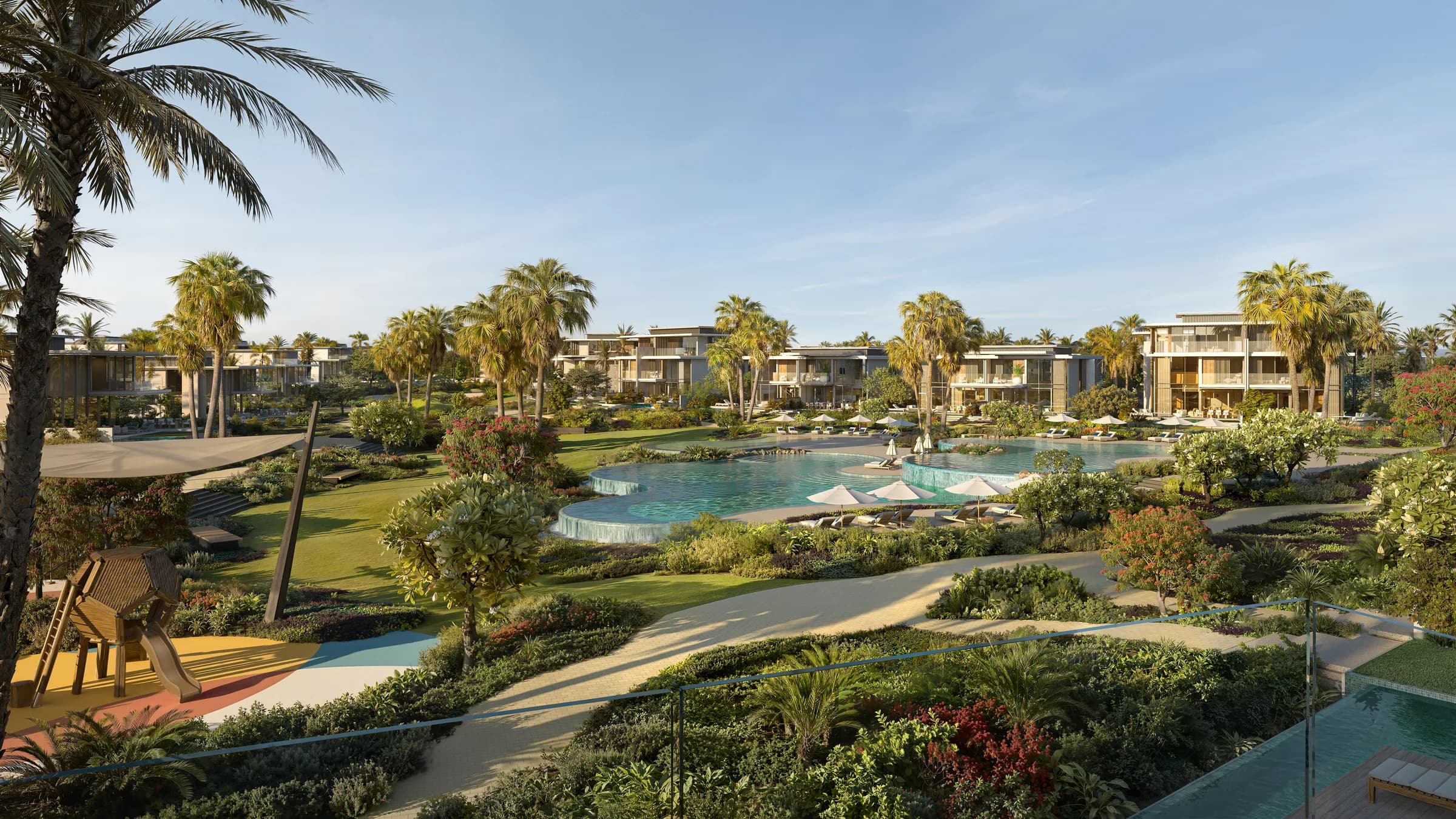 Kids play area at Bay Estate, Island E, Dubai Islands by Nakheel