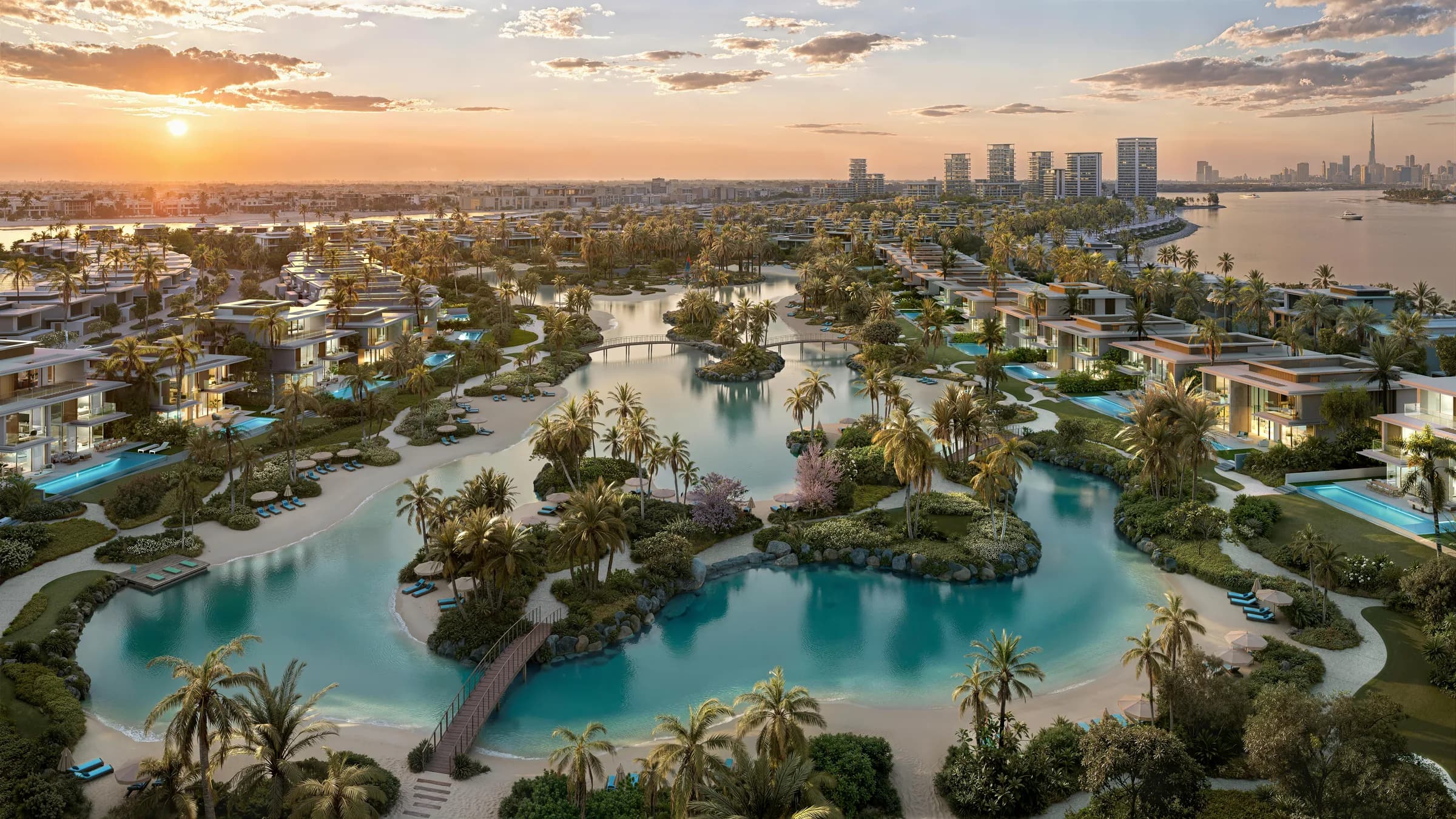 Lagoon waterfront setting at Bay Estate, Island E, Dubai Islands by Nakheel