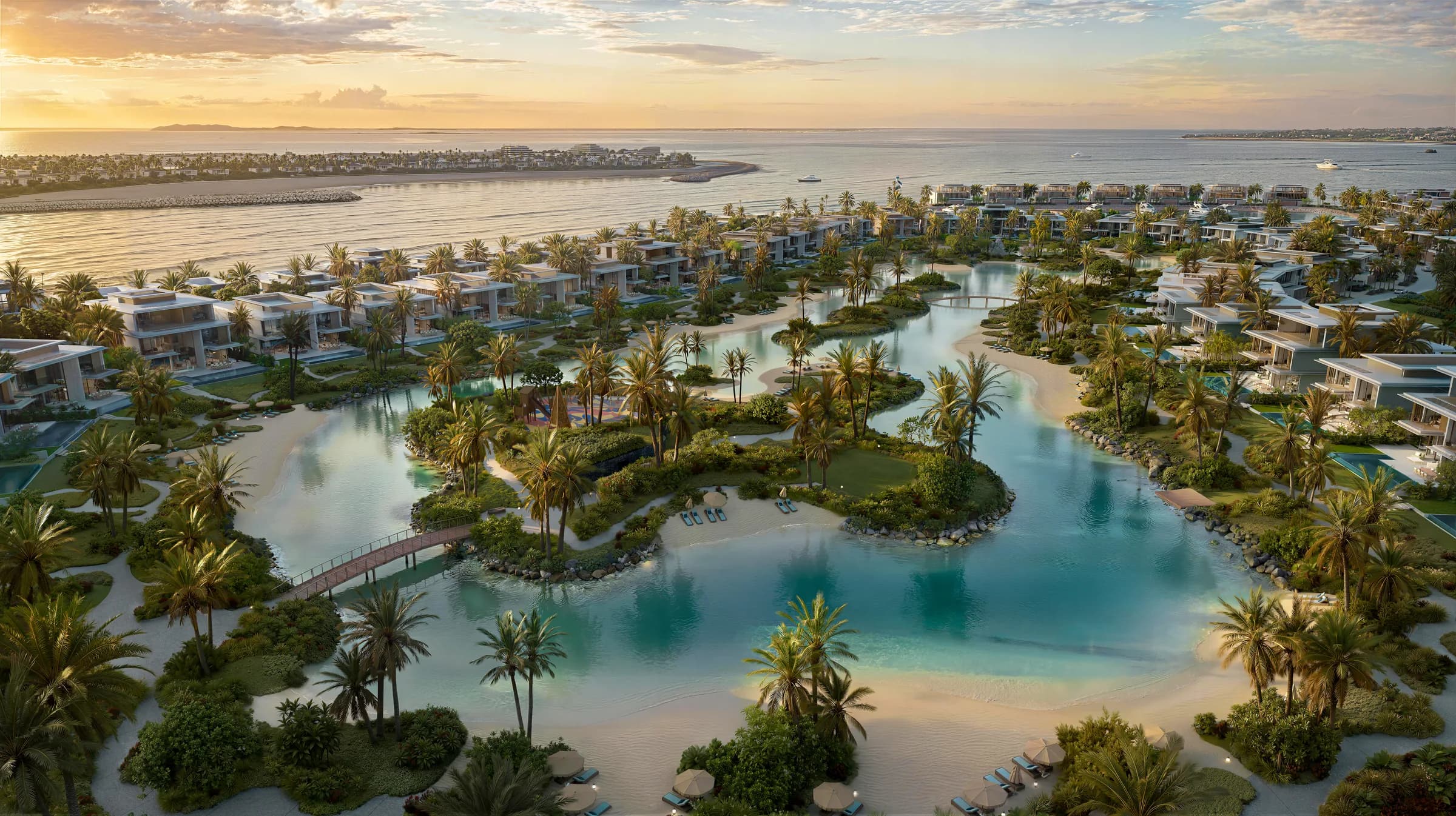 Community lagoons at Bay Estate, Island E, Dubai Islands by Nakheel