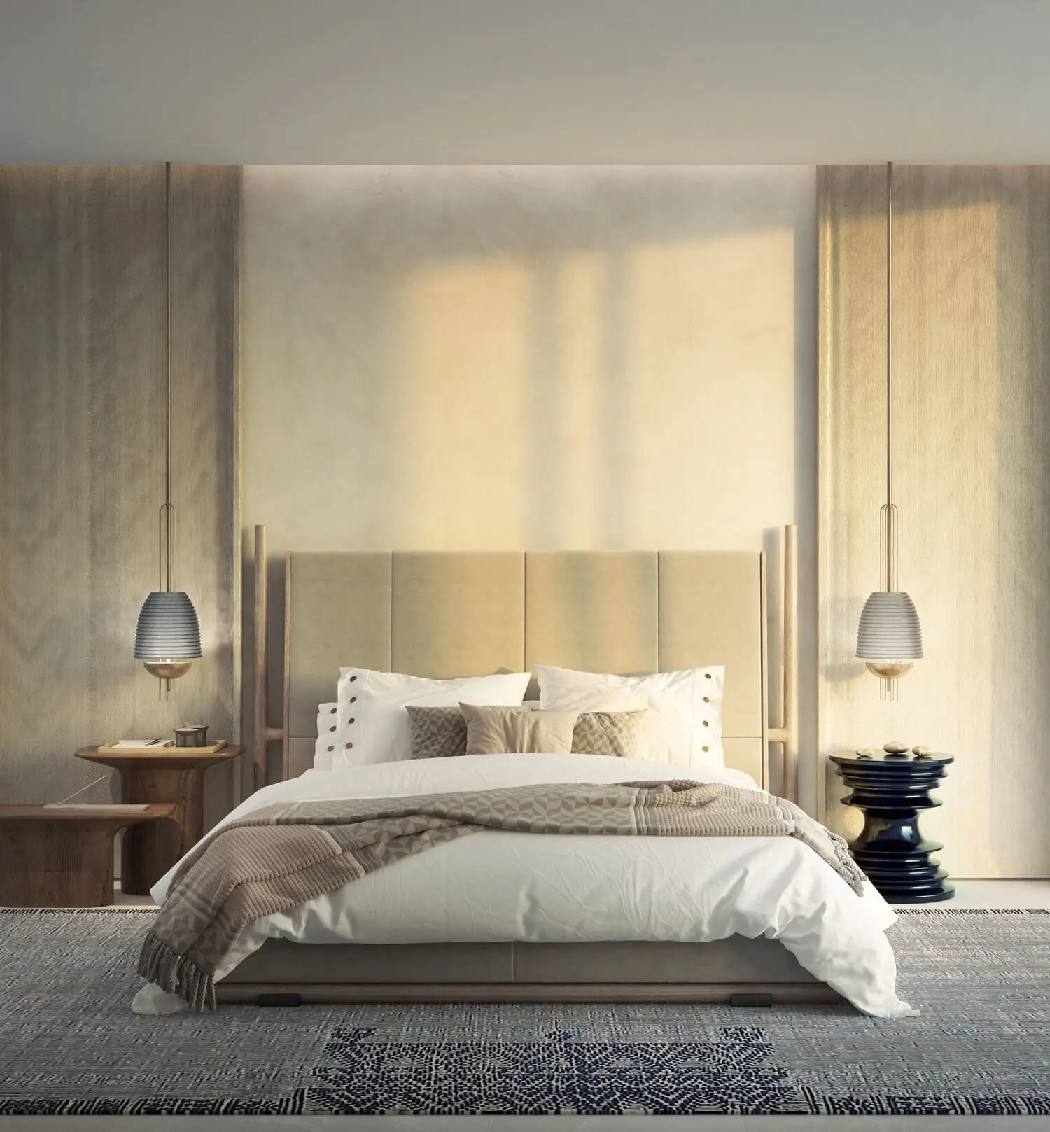 Walk-in closet and dressing room in a Bay Villas master suite, Dubai Islands