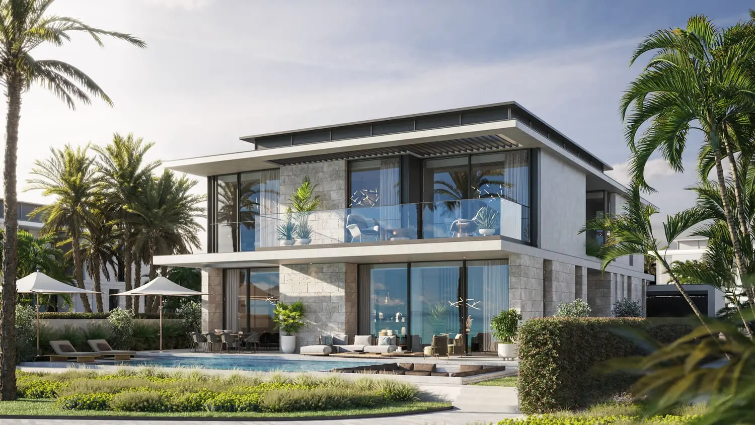 Shared community amenity and leisure space at Bay Villas, Dubai Islands