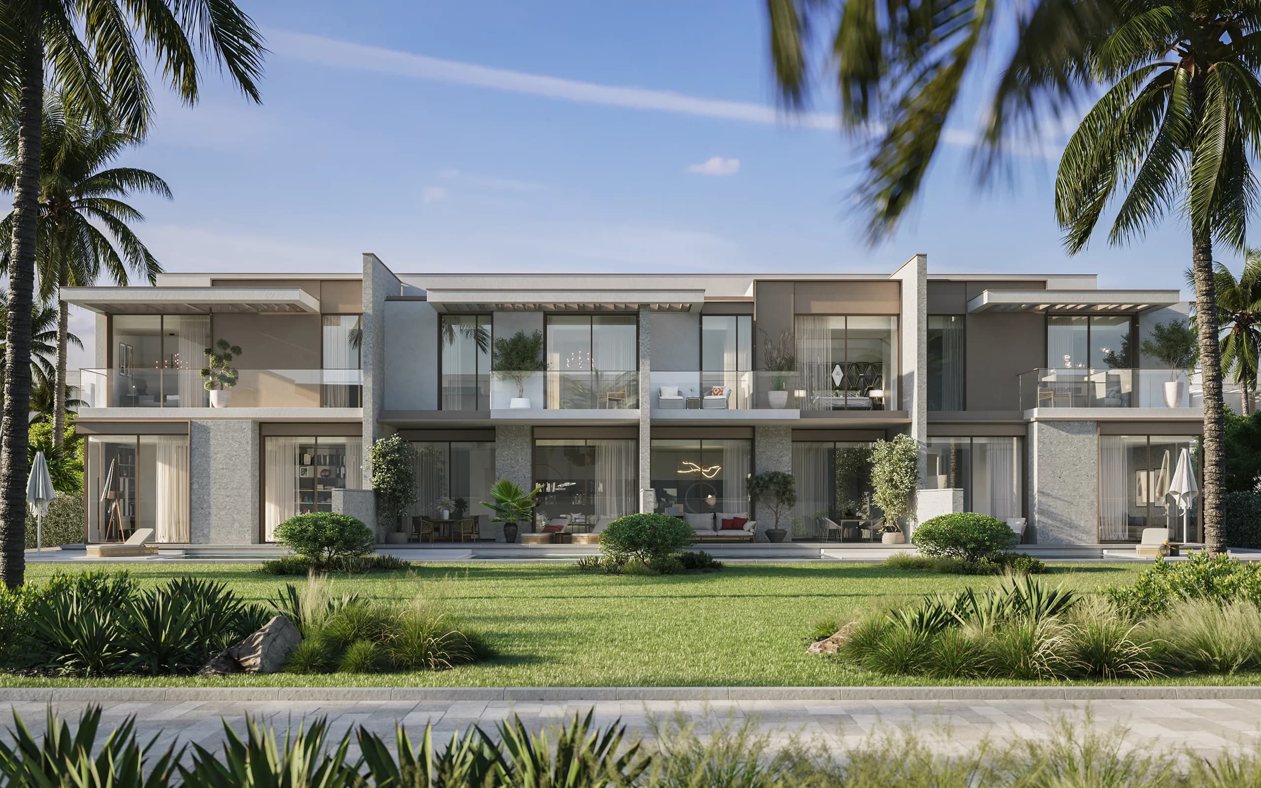 Townhouses typology at Bay Villas, Dubai Islands by Nakheel