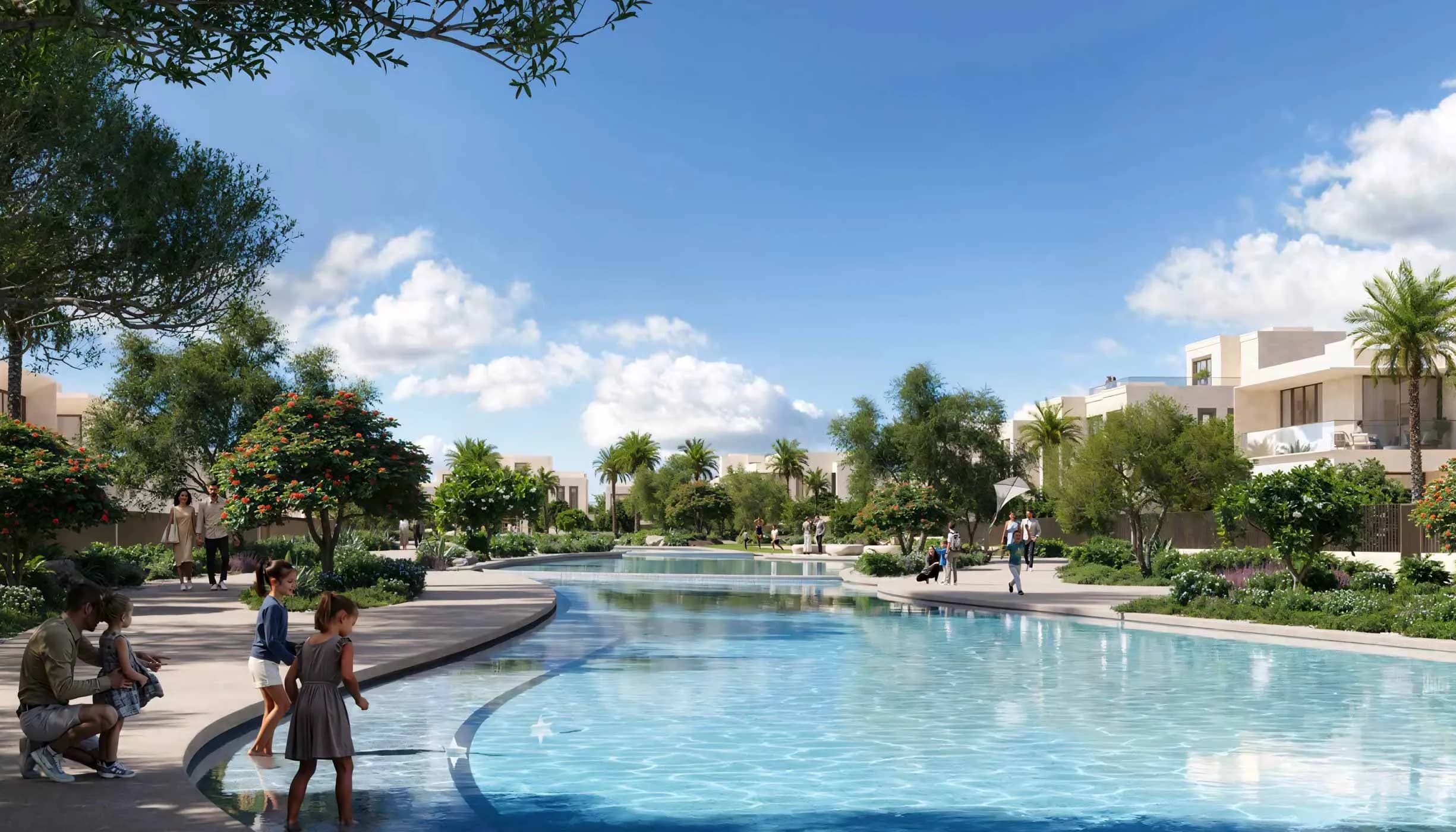 Marèva waterfront community with lagoons and villas