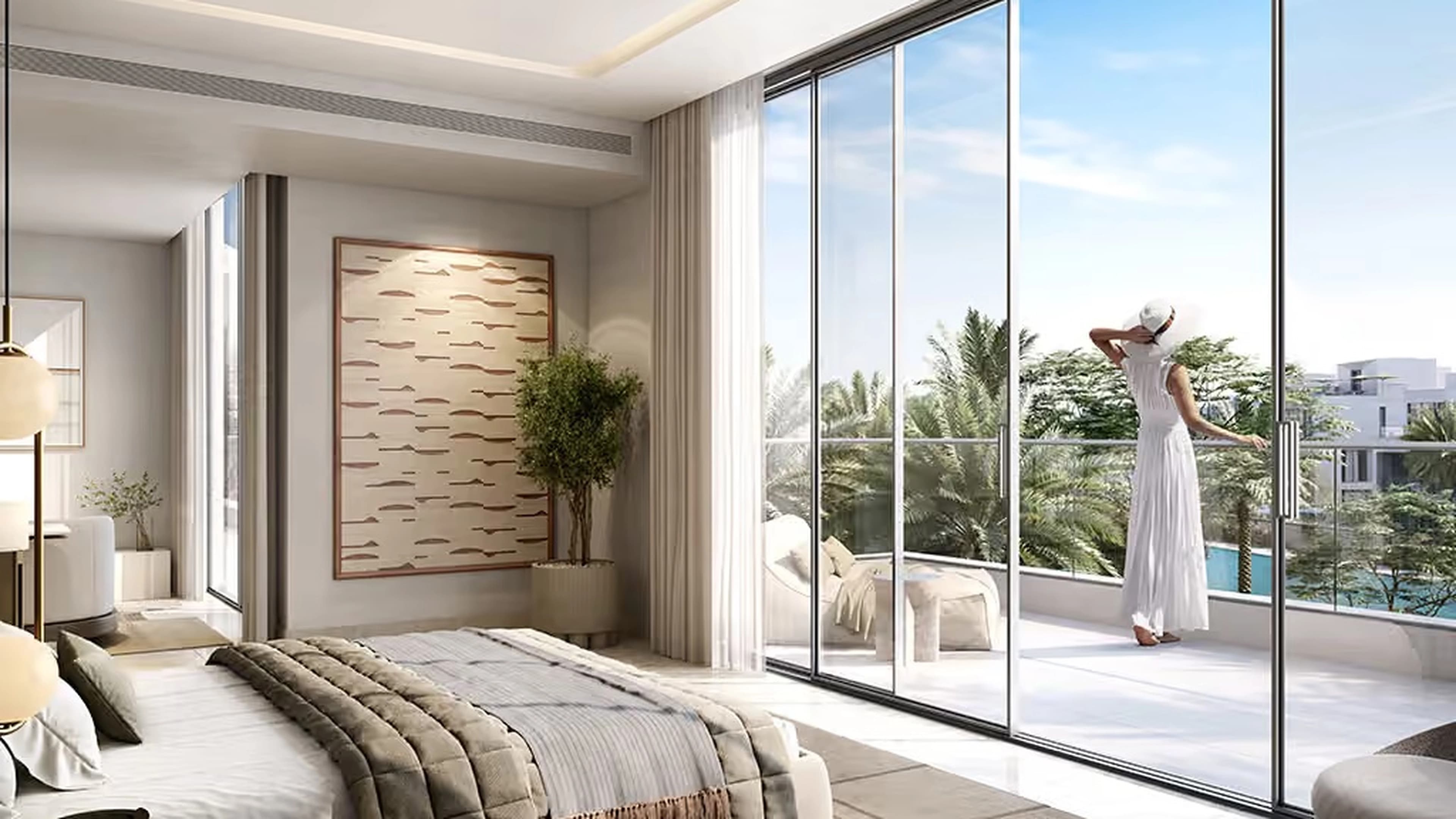 Mirage master bedroom with private balcony overlooking the community