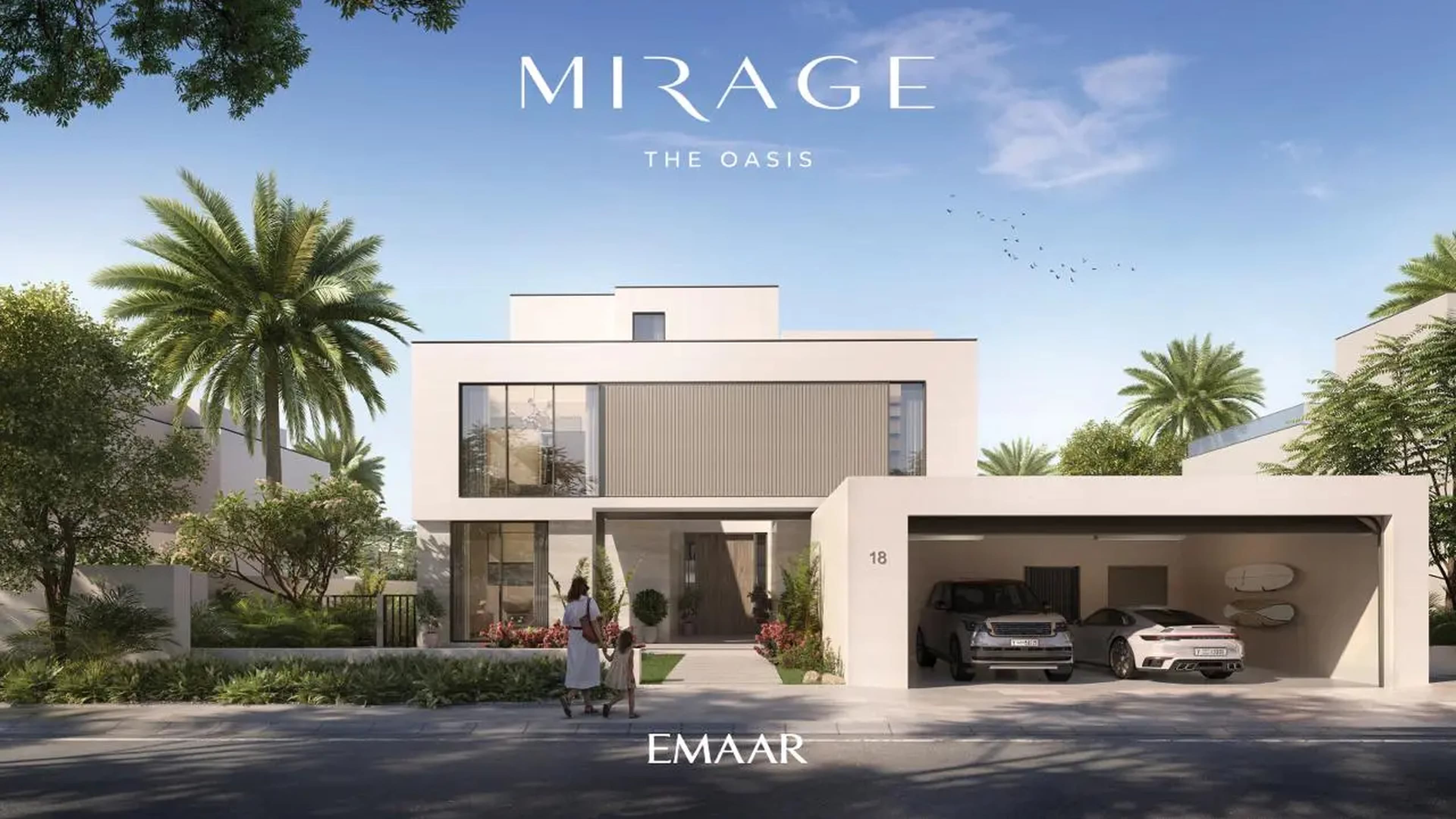Mirage luxury villa front entrance
