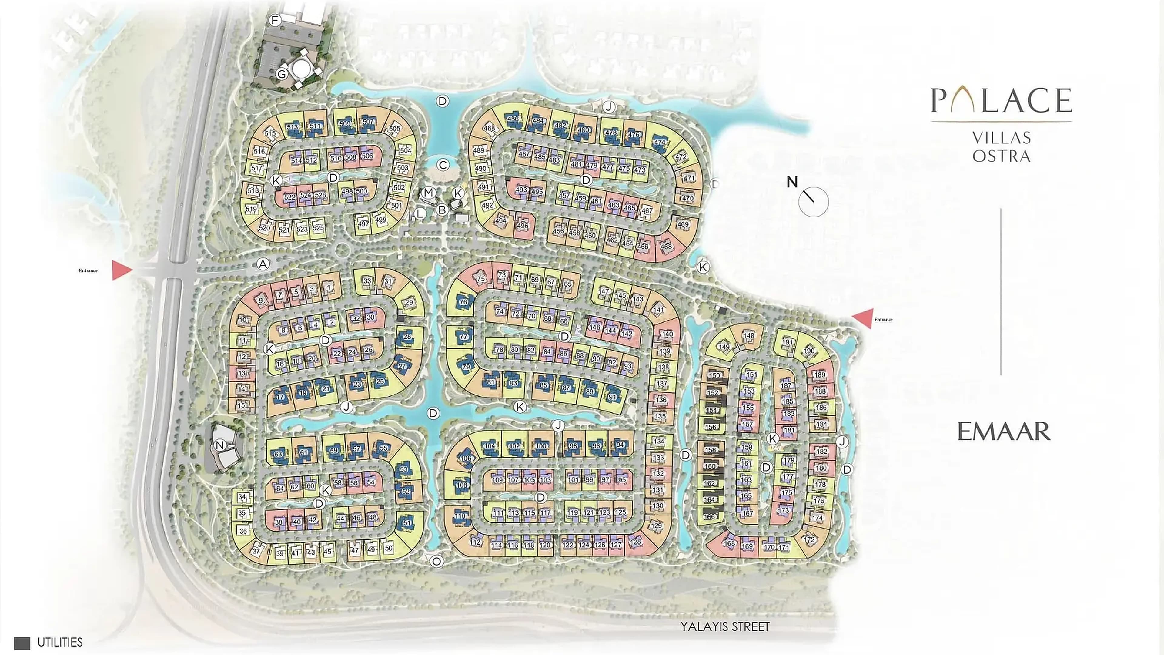 Palace Villas – Ostra at The Oasis masterplan at The Oasis by Emaar