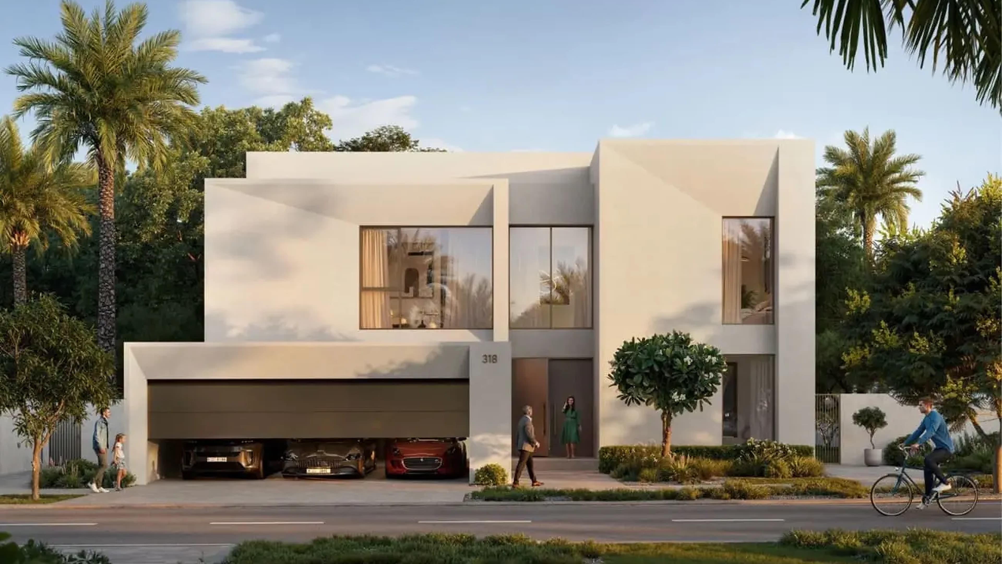 Palace Villas Ostra villa front exterior with premium garage