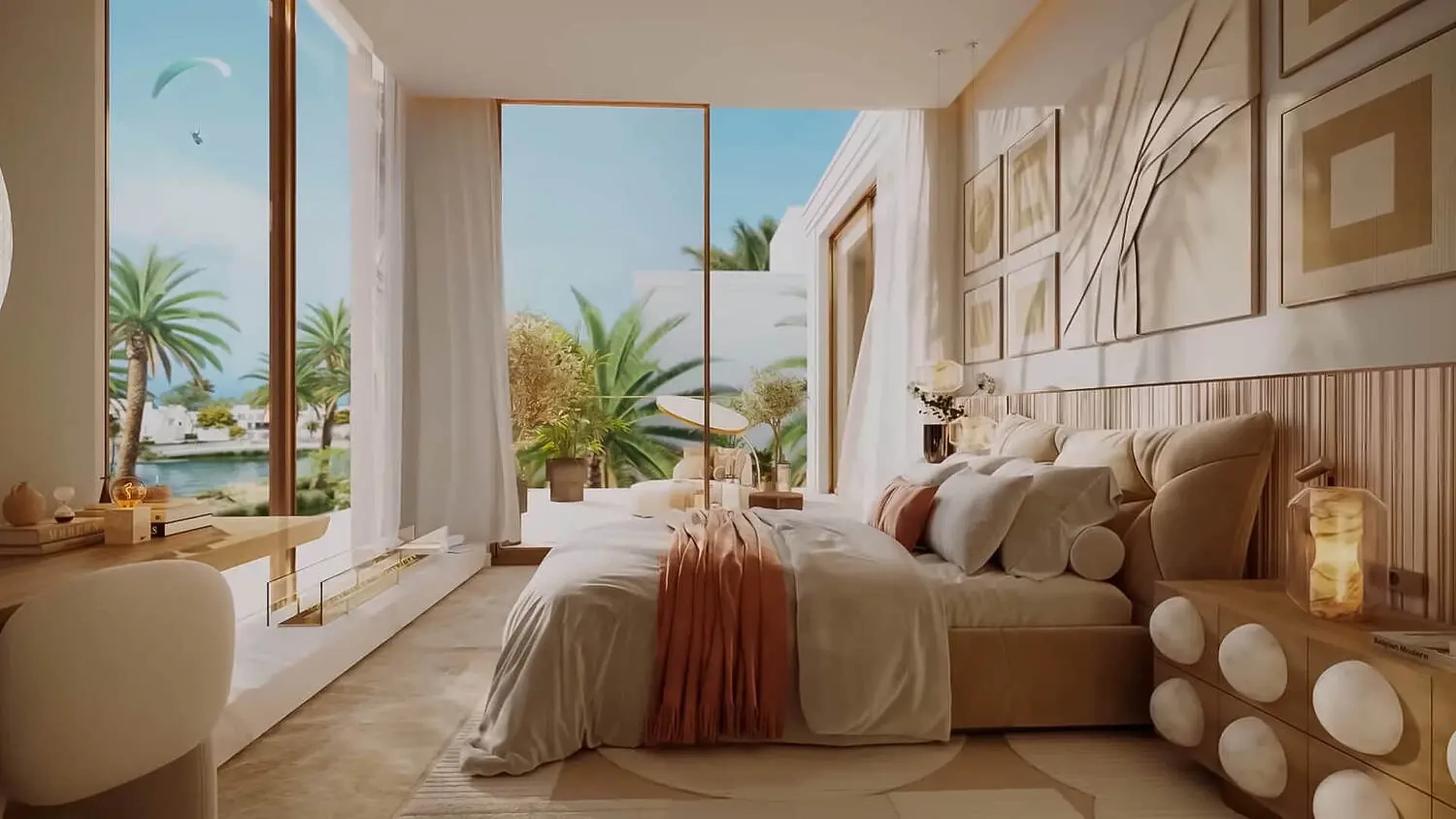 Palmiera luxury bedroom with waterfront views