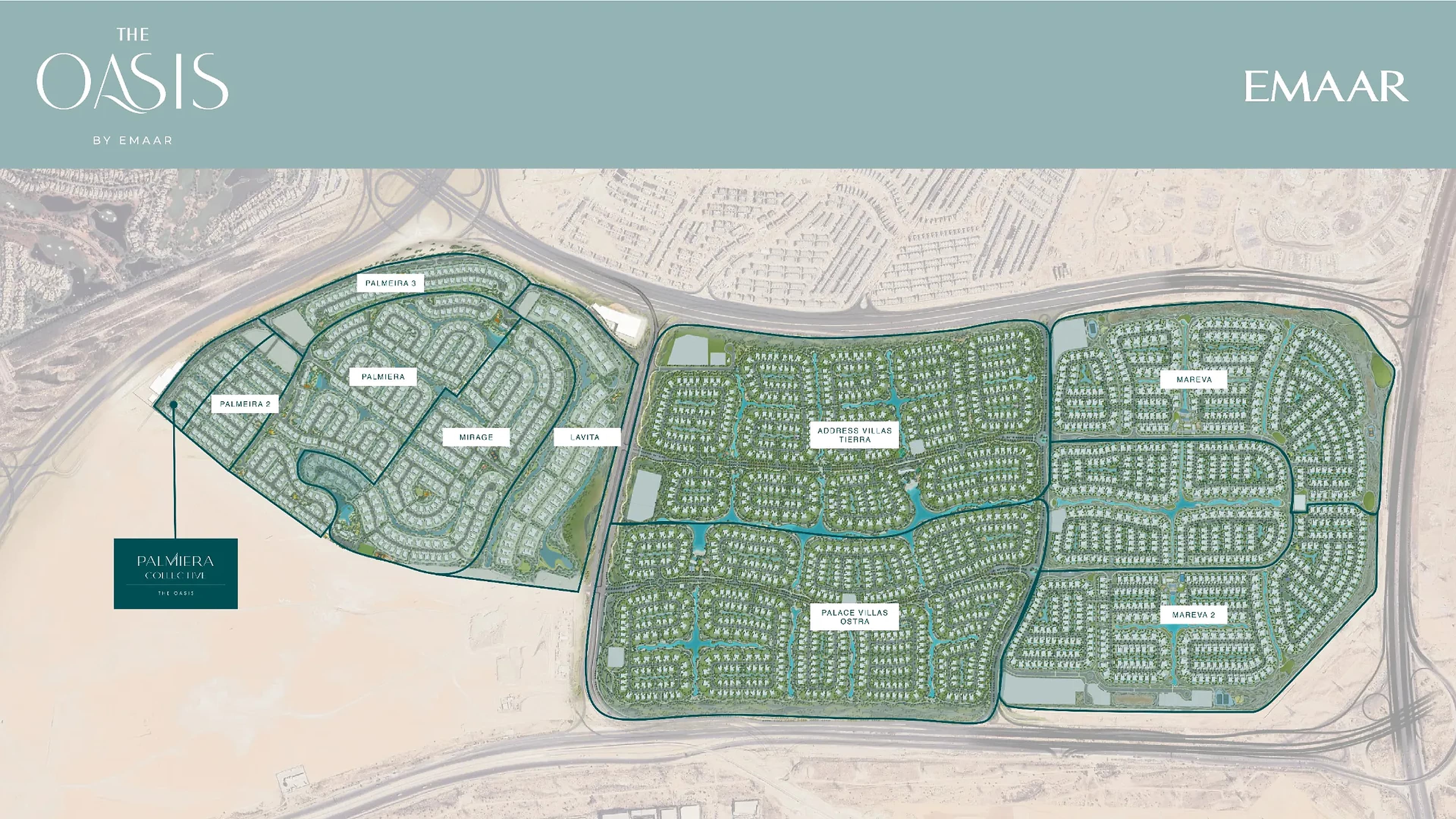 Palmiera 2 at The Oasis masterplan at The Oasis by Emaar